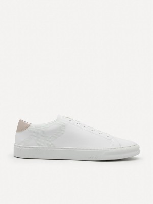 White Men's Pedro Icon Ridge Court Sneakers | GCHOTB-841