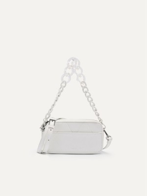 White Women's Pedro Megan Mini Shoulder Bags | IXGPAJ-831