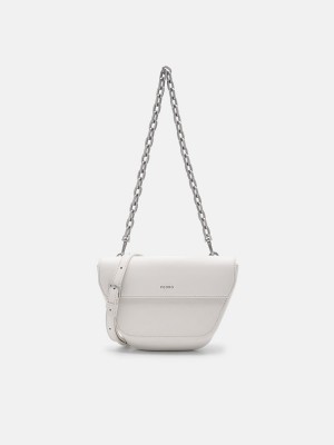 White Women's Pedro Olivia Shoulder Bags | ZKTFVW-217