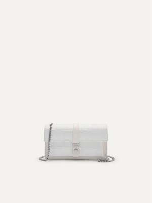 White Women's Pedro Studio Leather Travel Organizer Wallet | QETIAU-934