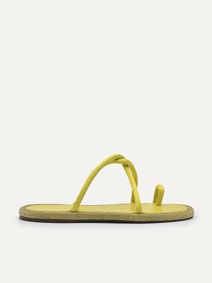 Yellow Women's Pedro Rina Strappy Sandals | DUSQVY-961