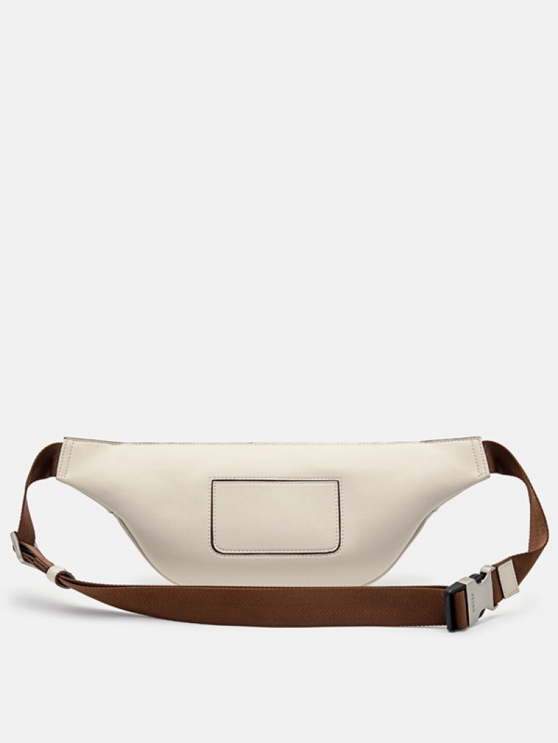 Beige Men's Pedro Fred Crossbody Bag | IMASUO-834