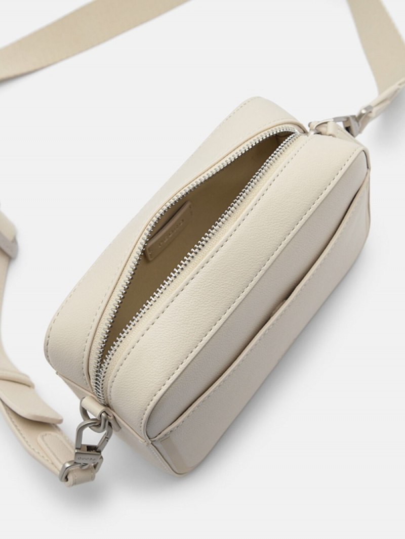 Beige Men's Pedro Helix Mini Sling Bag | ZAGHXU-692