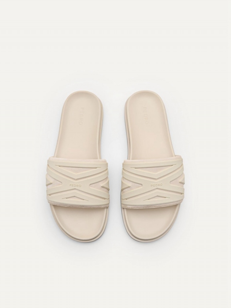 Beige Men's Pedro Nova Slides | RHTYXI-178