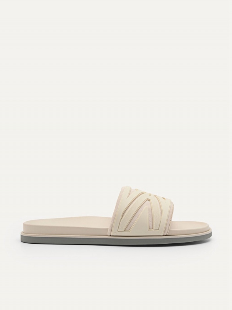 Beige Men\'s Pedro Nova Slides | RHTYXI-178