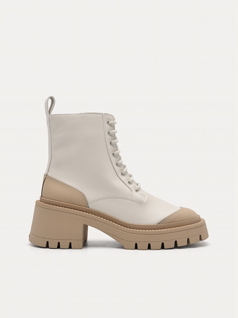 Beige Women\'s Pedro Berlin Ankle Boots | QOABSN-725