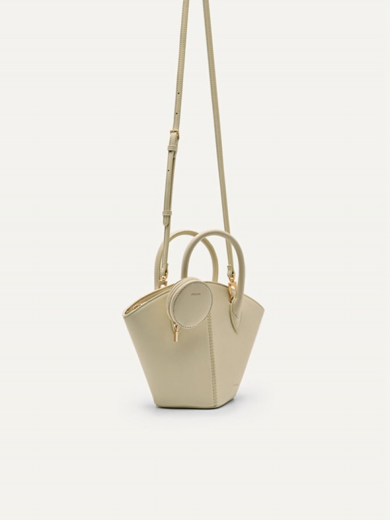 Beige Women's Pedro Bianca Handbag | YEKTVG-835