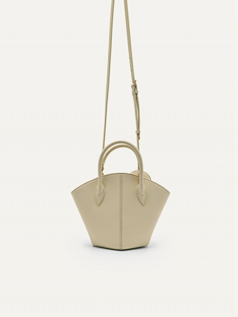 Beige Women's Pedro Bianca Handbag | YEKTVG-835