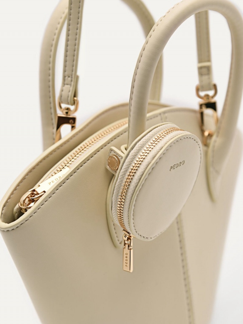 Beige Women's Pedro Bianca Handbag | YEKTVG-835