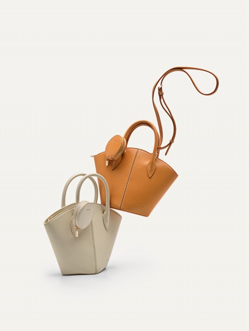 Beige Women's Pedro Bianca Handbag | YEKTVG-835