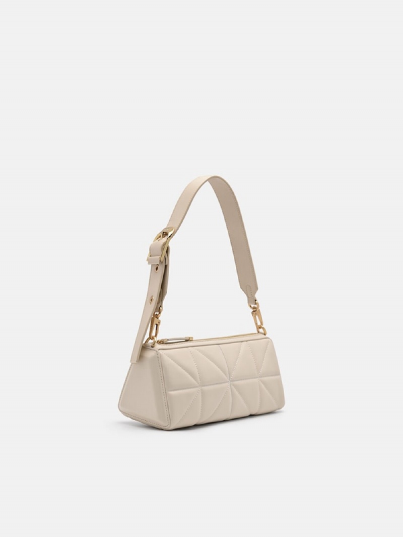 Beige Women's Pedro Helix Mini Shoulder Bags | OCHGPF-123