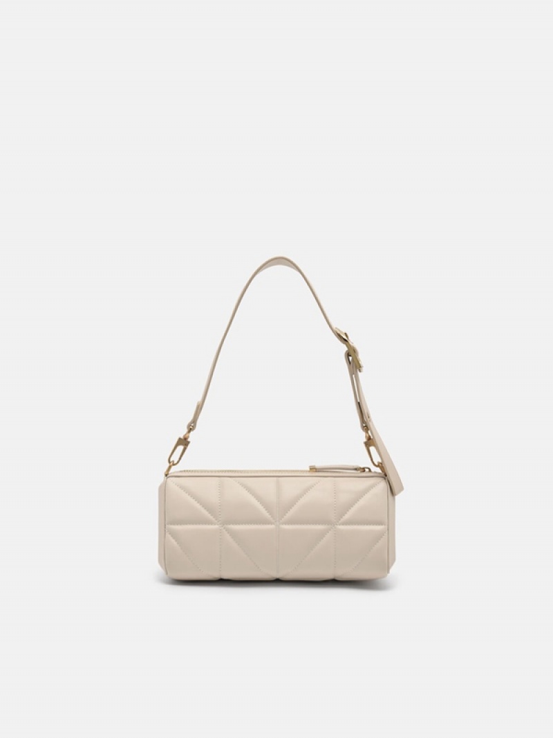 Beige Women's Pedro Helix Mini Shoulder Bags | OCHGPF-123