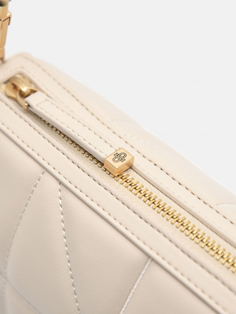 Beige Women's Pedro Helix Mini Shoulder Bags | OCHGPF-123