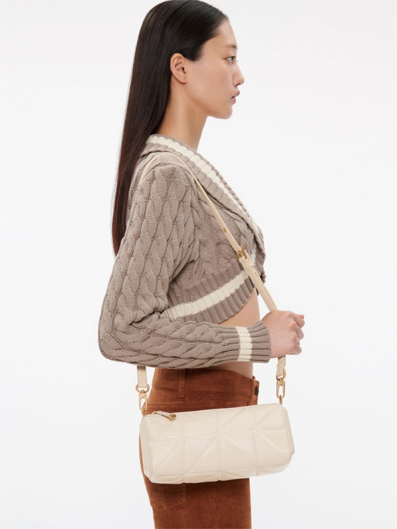 Beige Women's Pedro Helix Mini Shoulder Bags | OCHGPF-123