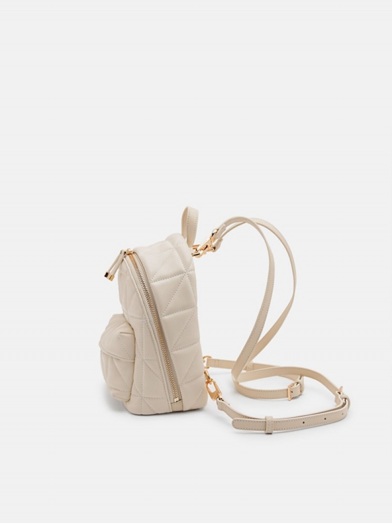 Beige Women's Pedro Icon Mini in Pixel Backpacks | OGDNHF-926