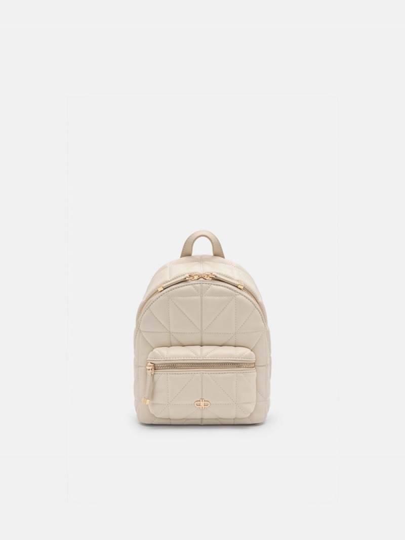 Beige Women\'s Pedro Icon Mini in Pixel Backpacks | OGDNHF-926