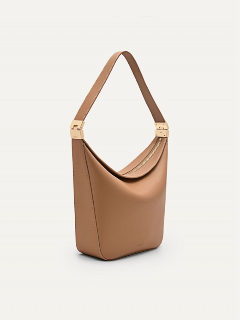 Beige Women's Pedro Jatte Hobo Bag | IPMSVB-634