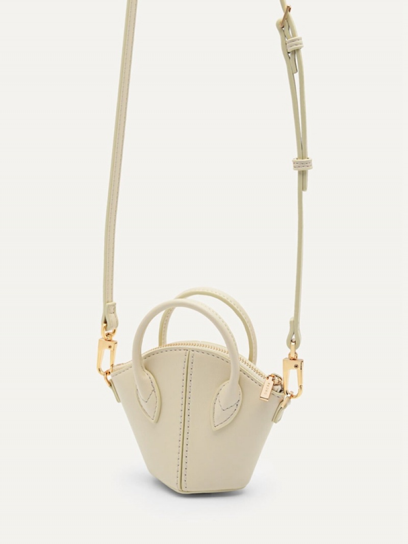 Beige Women's Pedro Micro Sling Pouches | NEZCJX-968