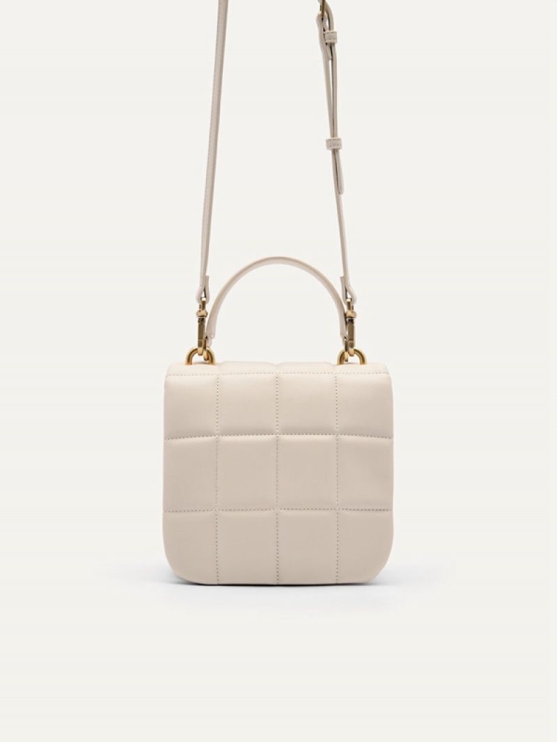 Beige Women's Pedro Mini Quilted Shoulder Bags | LCQZDW-632