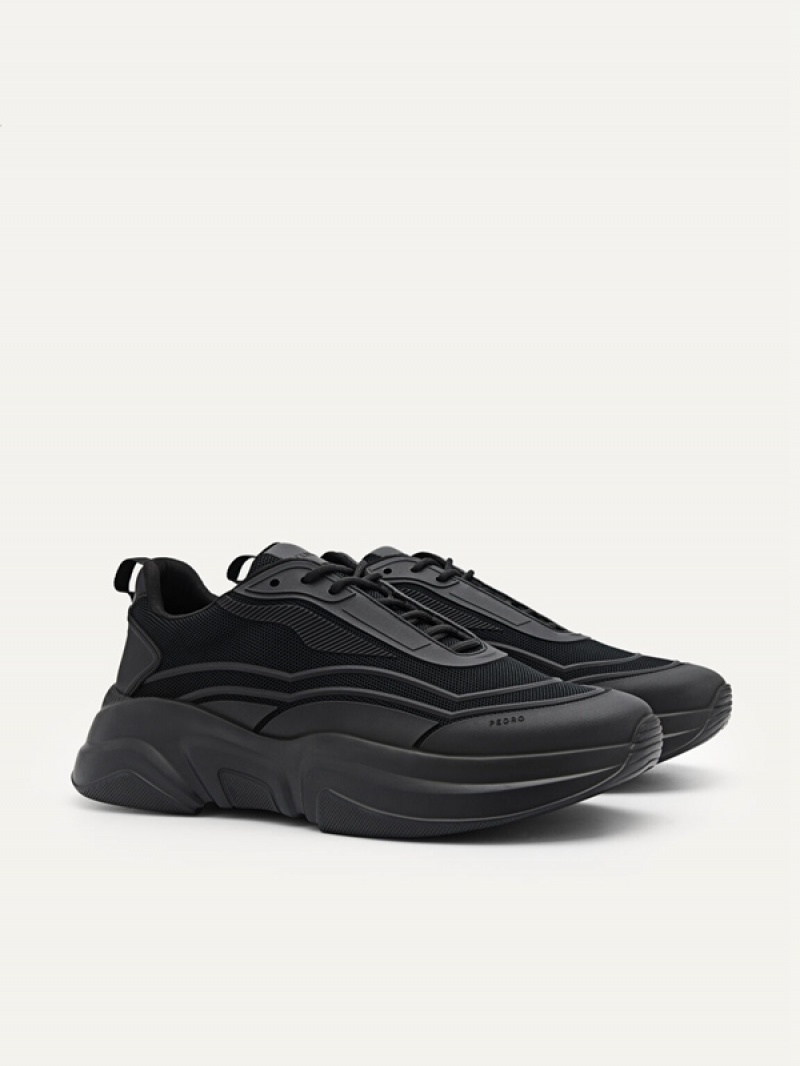 Black Men's Pedro Altura Sneakers | ONRTVW-276