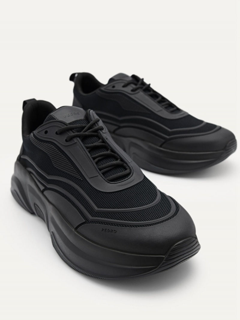 Black Men's Pedro Altura Sneakers | ONRTVW-276