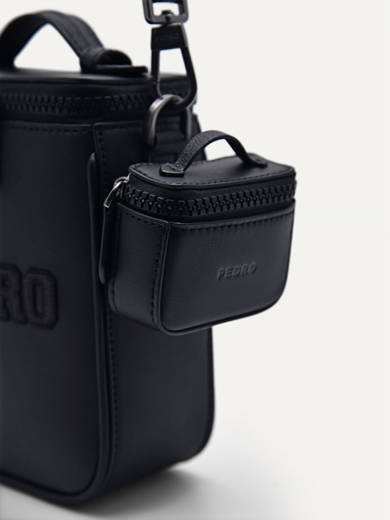 Black Men's Pedro Cadet Mini Sling Bag | SGLIDN-391