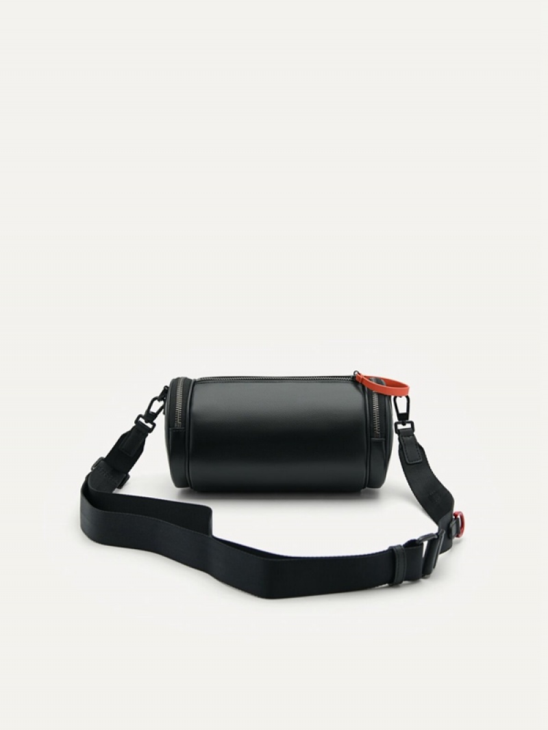 Black Men's Pedro Dash Sling Bag | MURTWS-340