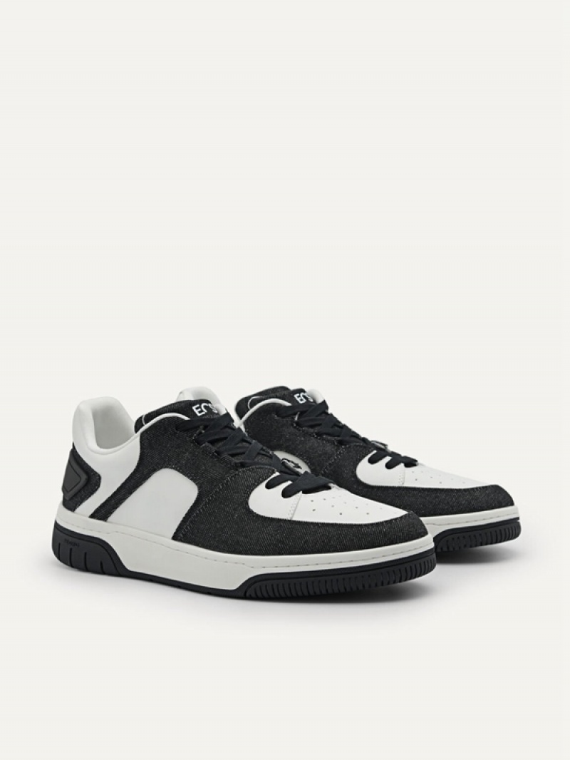 Black Men's Pedro EOS Sneakers | LZQWUD-054