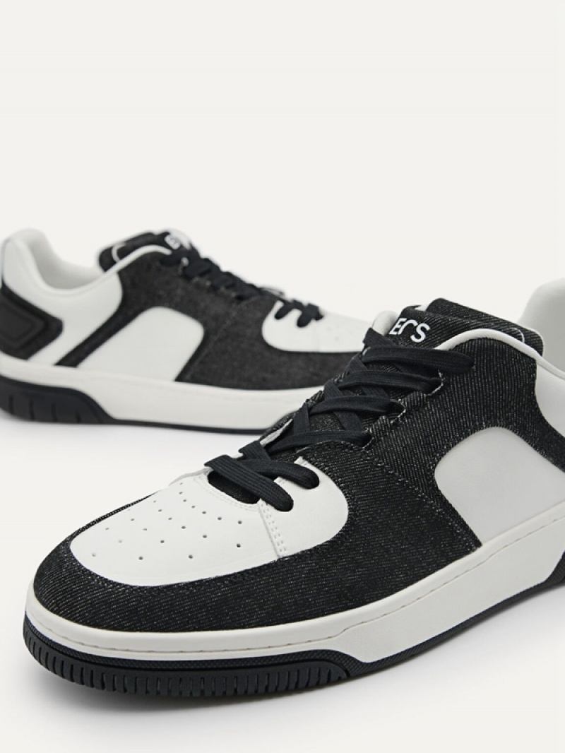 Black Men's Pedro EOS Sneakers | LZQWUD-054