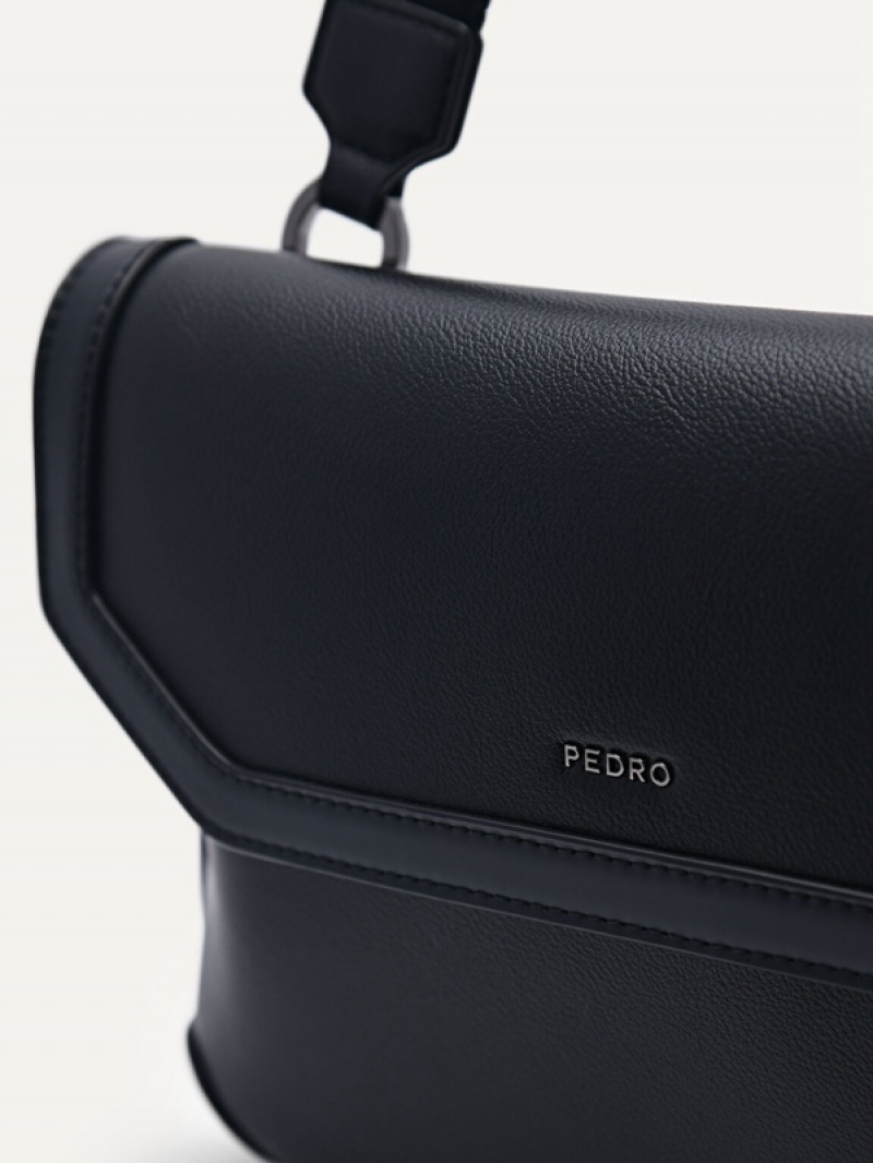 Black Men's Pedro Ferry Sling Bag | DETAJR-634