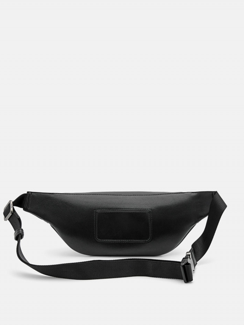 Black Men's Pedro Fred Crossbody Bag | LZVEUS-401