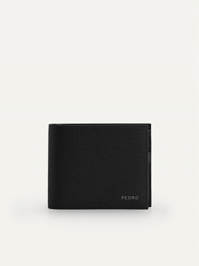 Black Men\'s Pedro Full-Grain Leather with Insert Wallet | CINQZA-056