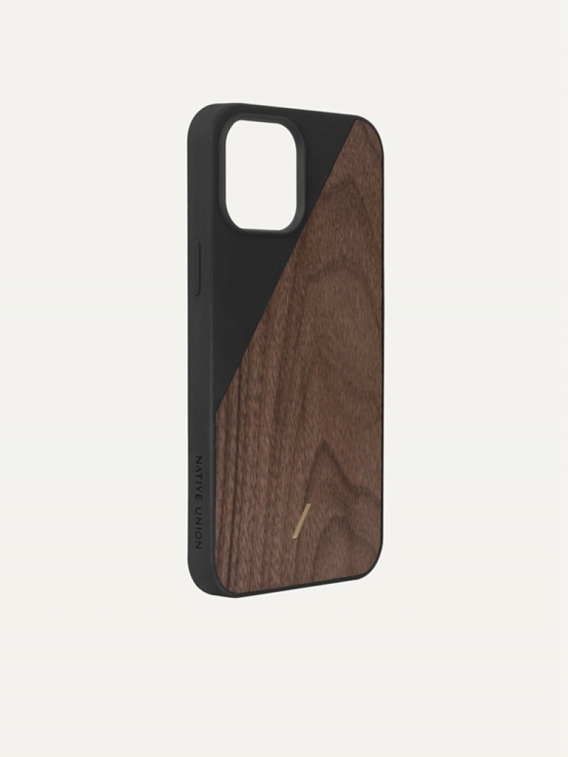 Black Men's Pedro Genuine Wood iPhone 12 Max Pro Phone Case | PCTSRV-376