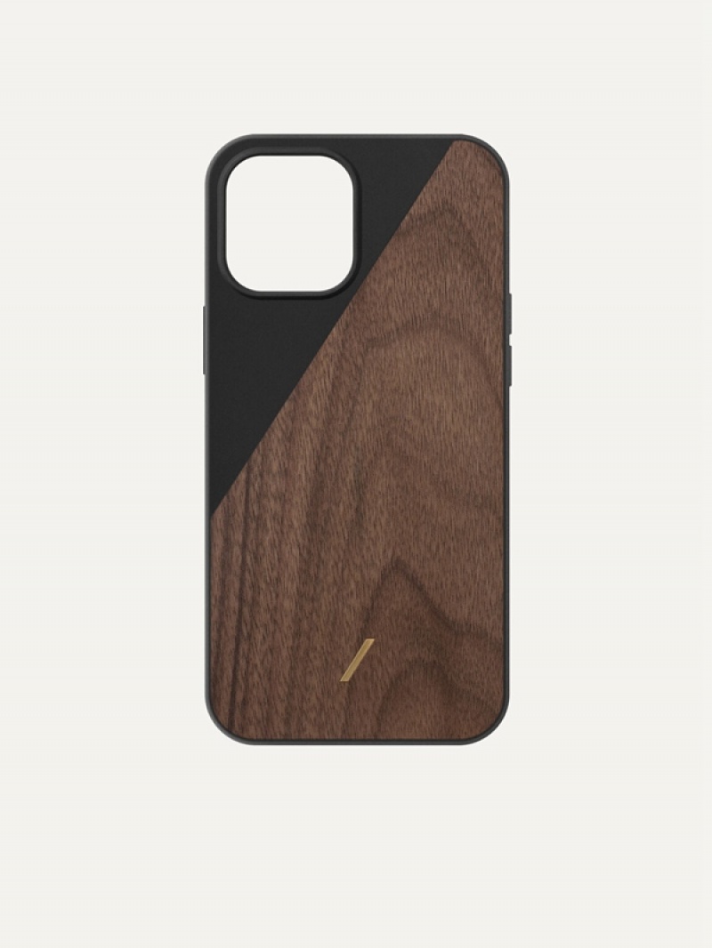 Black Men\'s Pedro Genuine Wood iPhone 12 Max Pro Phone Case | PCTSRV-376