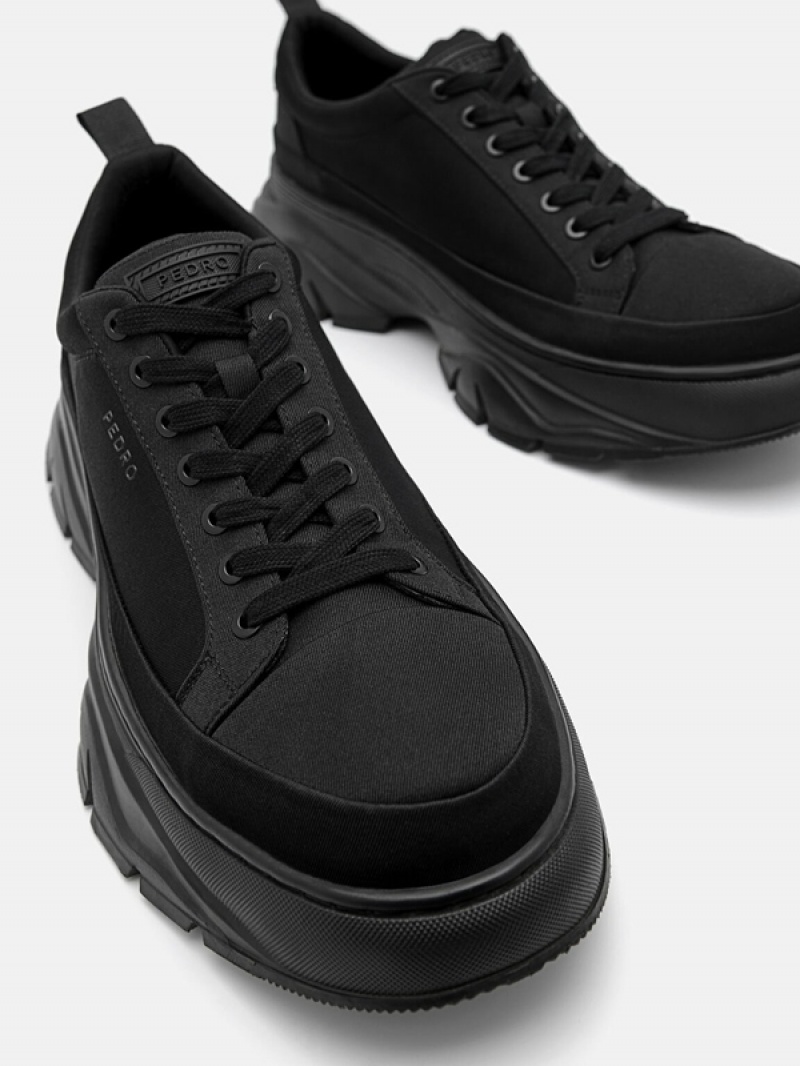 Black Men's Pedro Hybrix Sneakers | MAPOFG-421