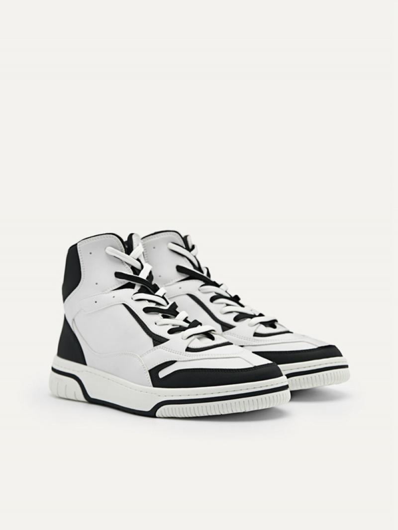 Black Men's Pedro Icon EOS High Top Sneakers | CROXBE-735