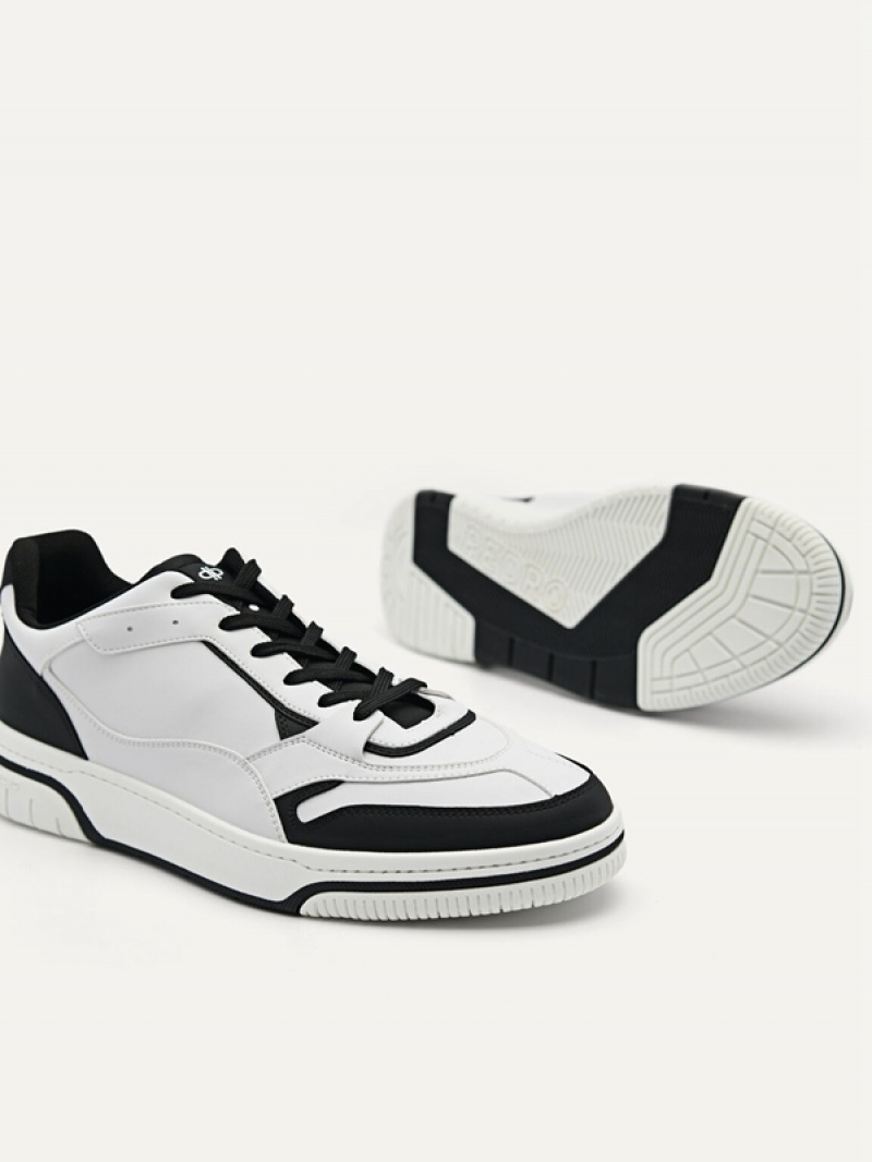 Black Men's Pedro Icon EOS Low Top Sneakers | LXZYNK-372