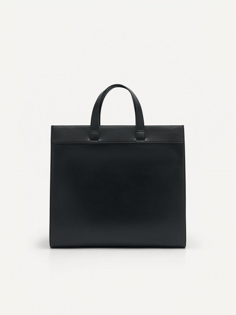 Black Men's Pedro Icon Tote Bag | FONAMC-485