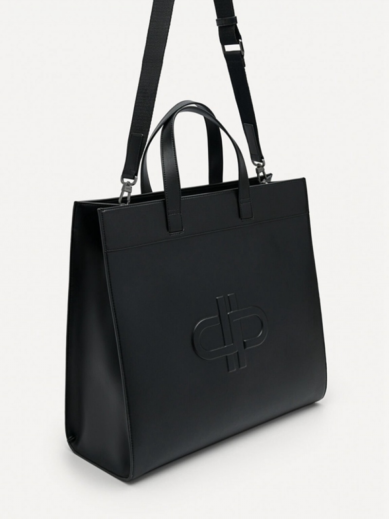 Black Men's Pedro Icon Tote Bag | FONAMC-485