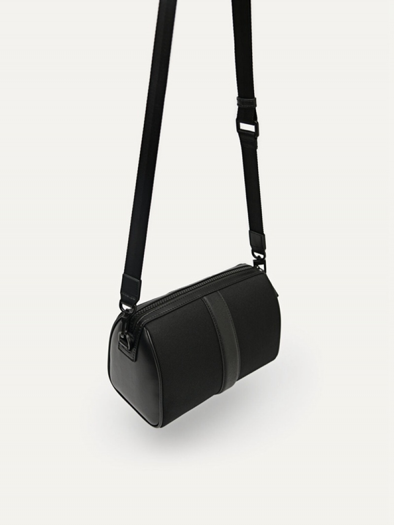 Black Men's Pedro Jet Set Sling Bag | HUXPED-391