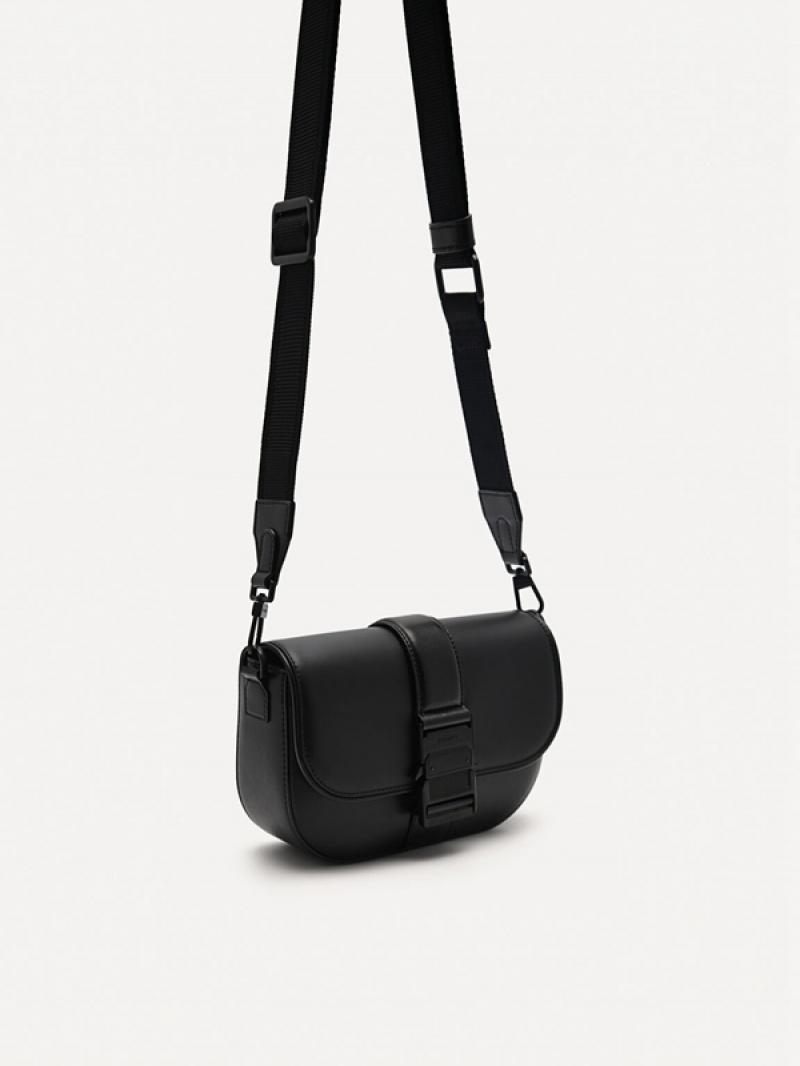 Black Men's Pedro Kane Sling Bag | JXHTFO-287