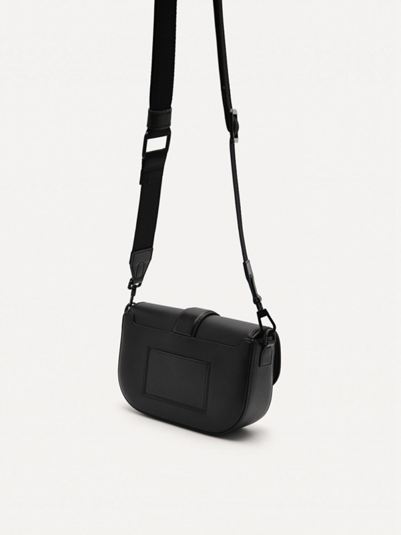 Black Men's Pedro Kane Sling Bag | JXHTFO-287