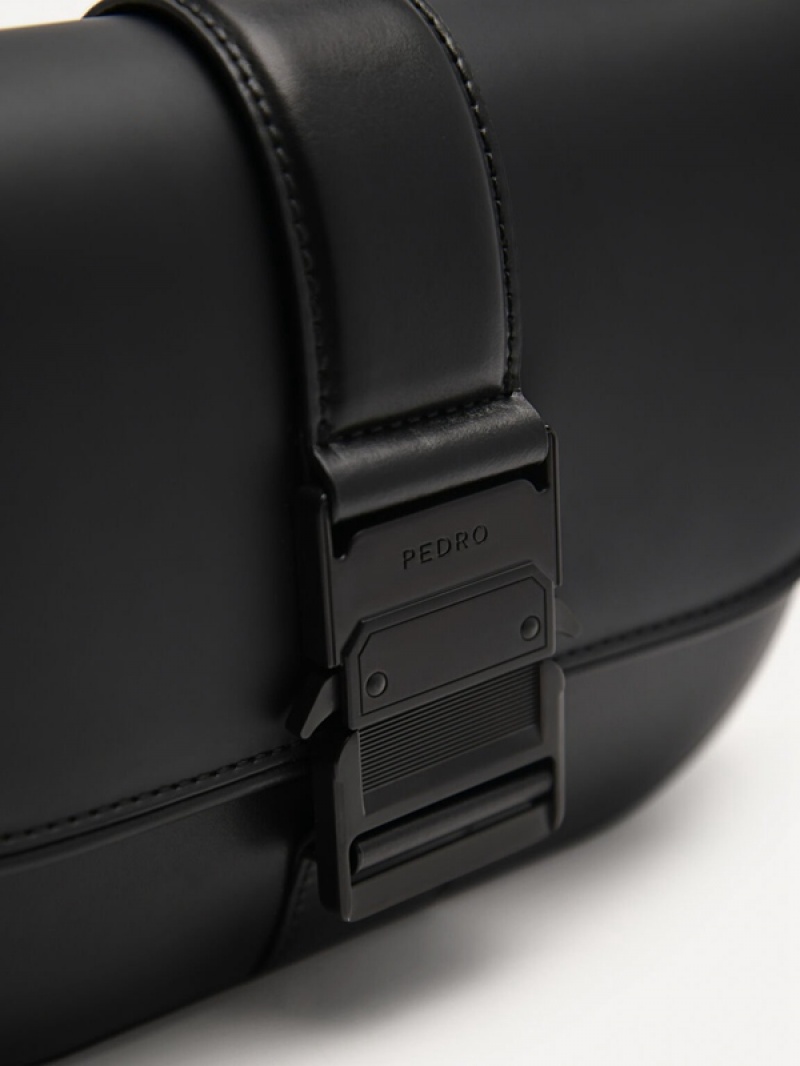 Black Men's Pedro Kane Sling Bag | JXHTFO-287