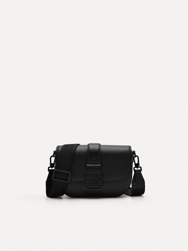 Black Men\'s Pedro Kane Sling Bag | JXHTFO-287