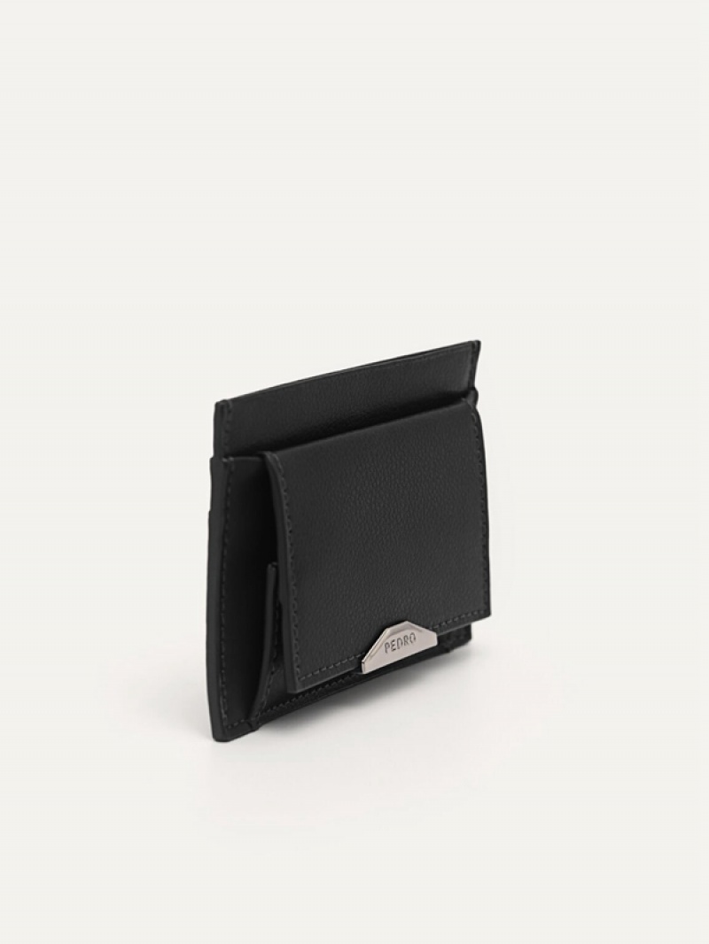 Black Men's Pedro Leather Pouches | CYGLUX-295