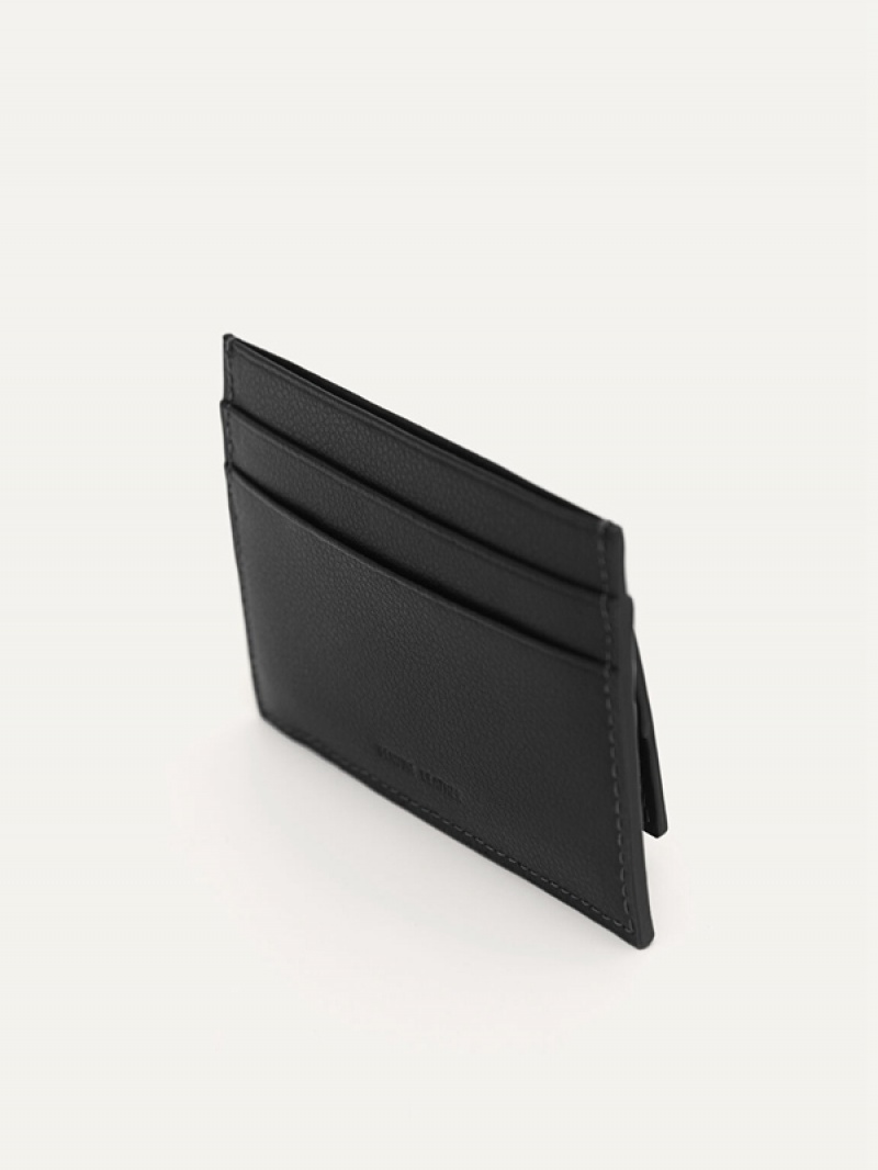 Black Men's Pedro Leather Pouches | CYGLUX-295