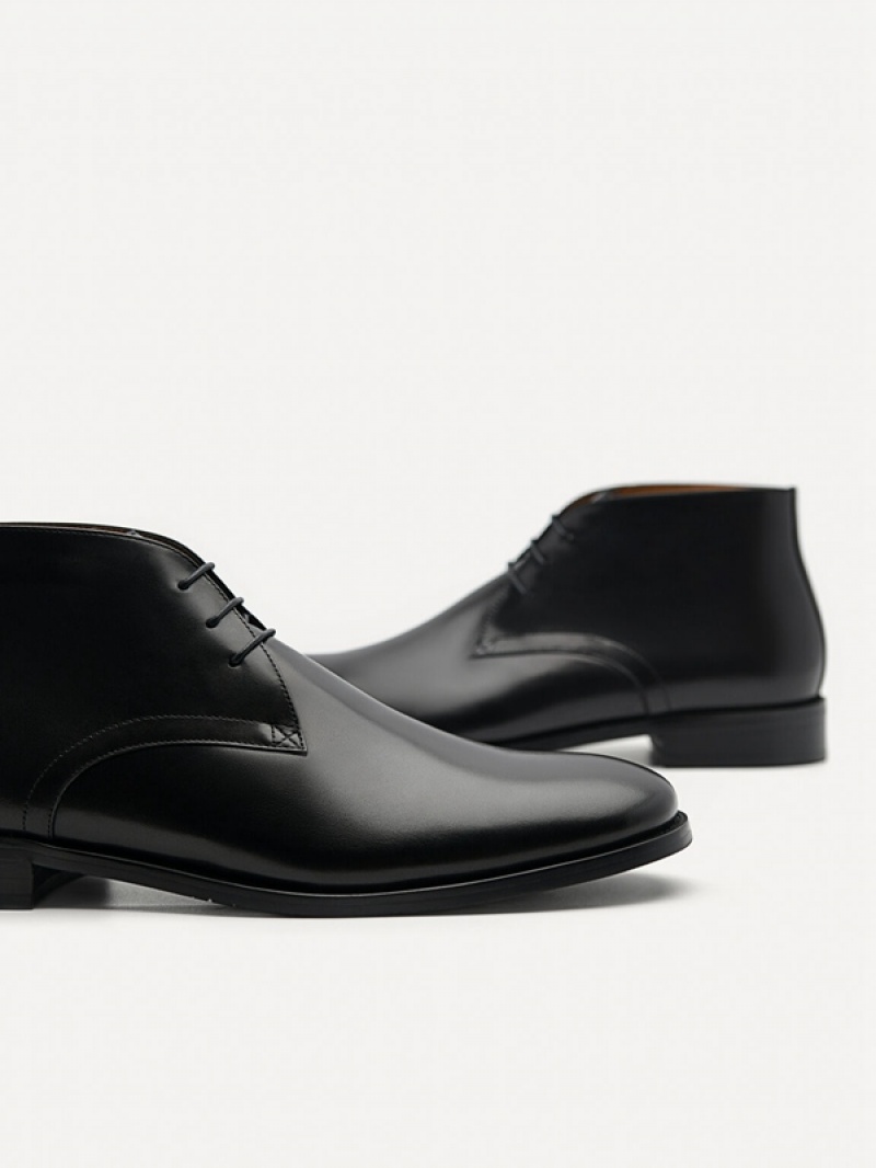 Black Men's Pedro Oscar Ankle Boots | BCFOZJ-193