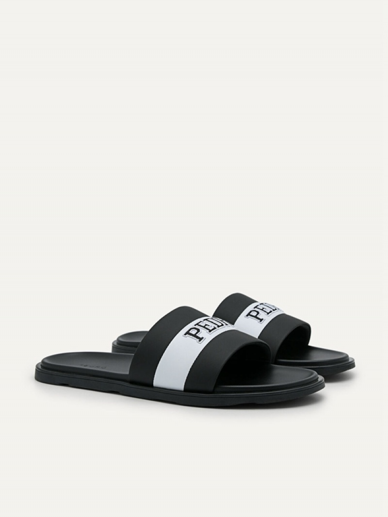 Black Men's Pedro Pascal Slides | HLVOYU-365