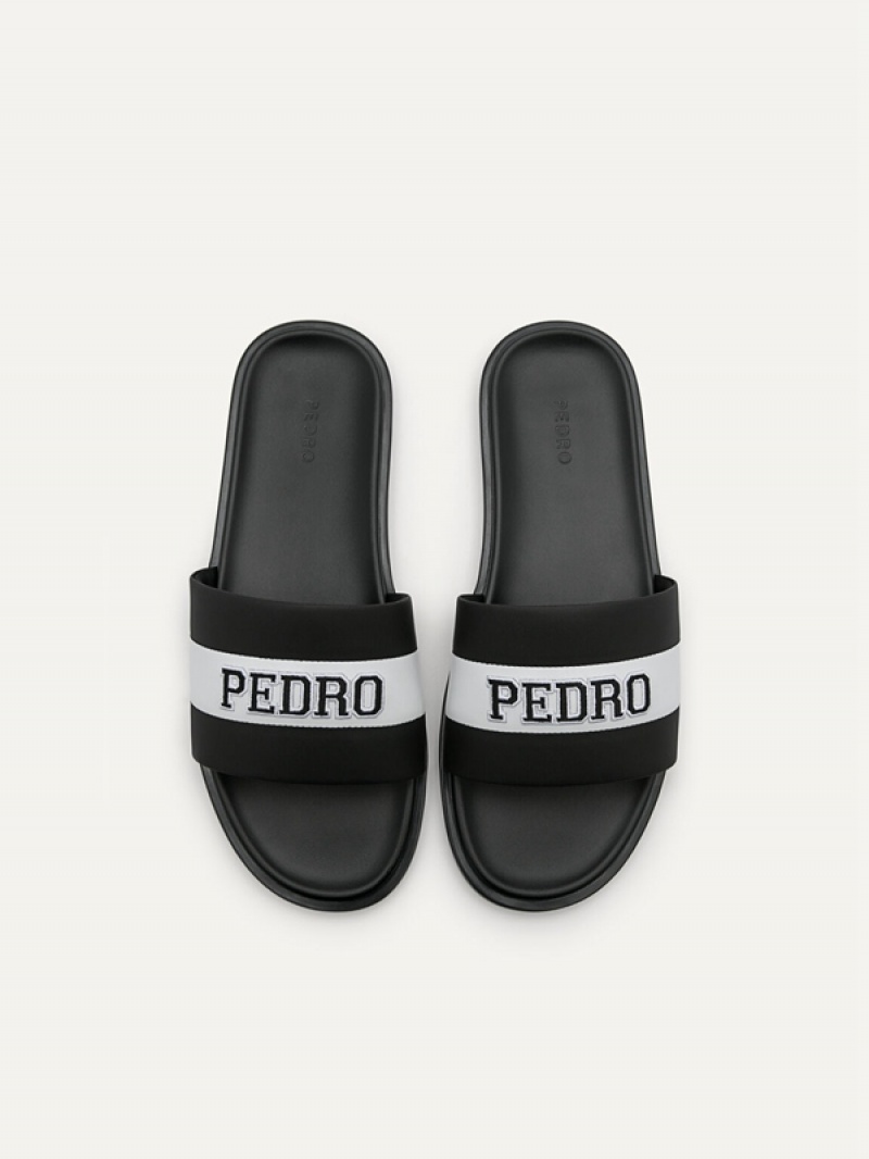 Black Men's Pedro Pascal Slides | HLVOYU-365