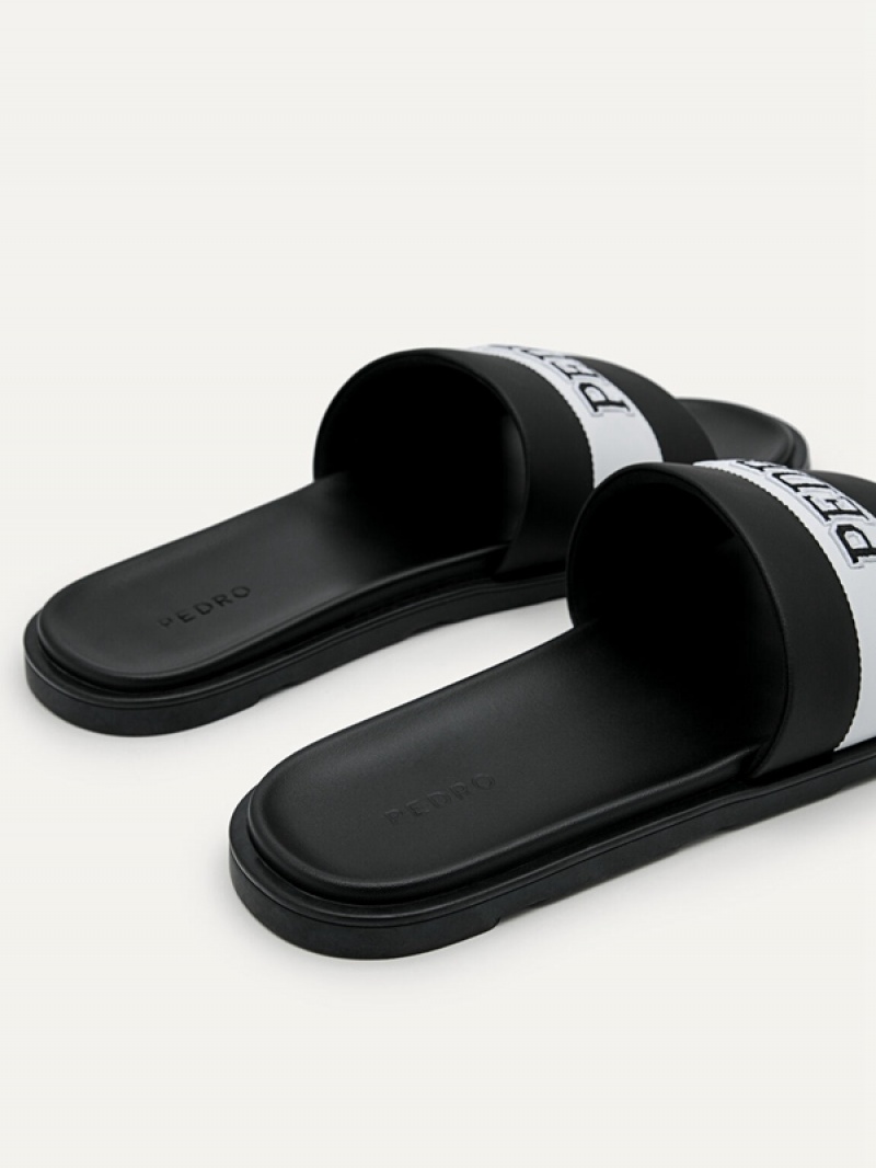 Black Men's Pedro Pascal Slides | HLVOYU-365